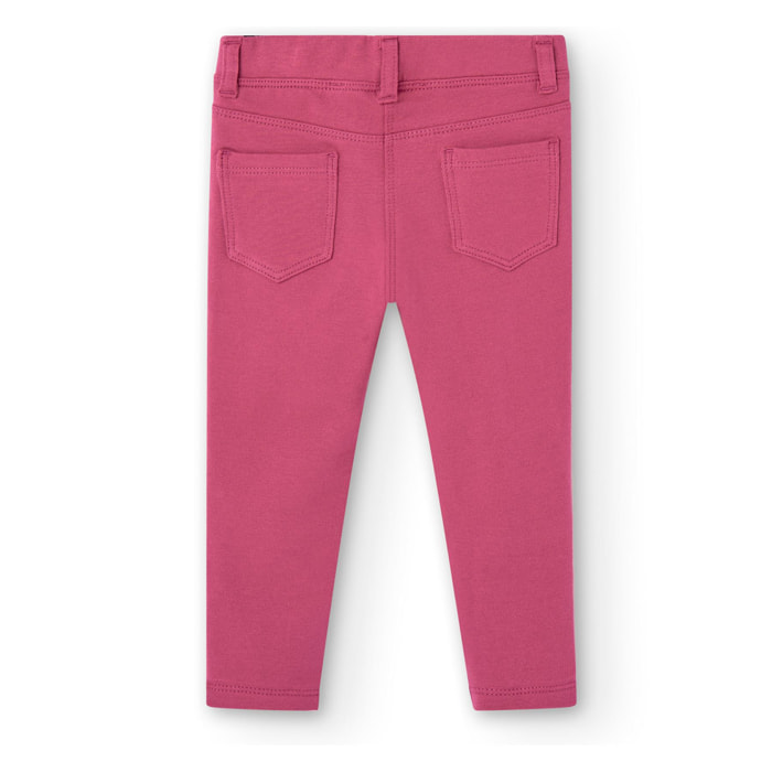 Leggins básico en rosa con cintura elástica