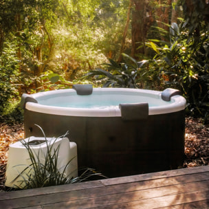 Spa rigide 6 places 180cm rond hydromassage 4 coussins bâche + housse + 8 filtres SPA DENVER + 8 FILTRES SPA