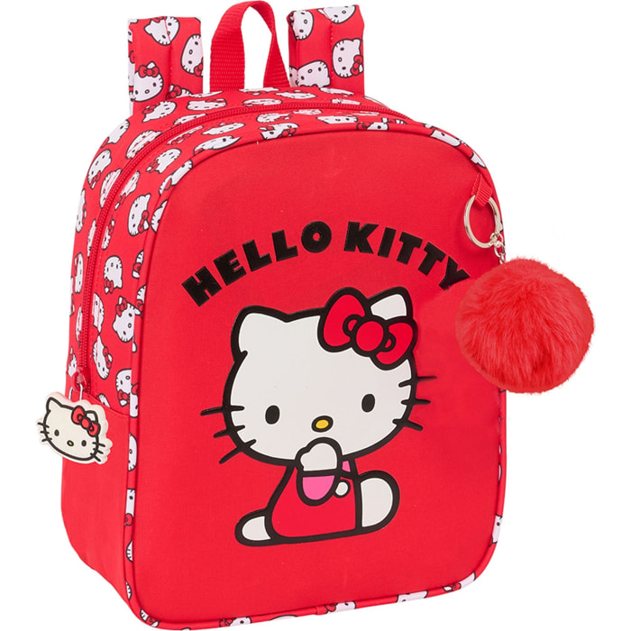 Mochila guarderia adapt.carro hello kitty "iconic"