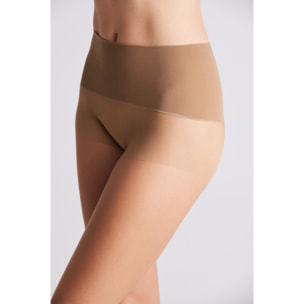 Collant senza cuciture color bronzo 15 denari