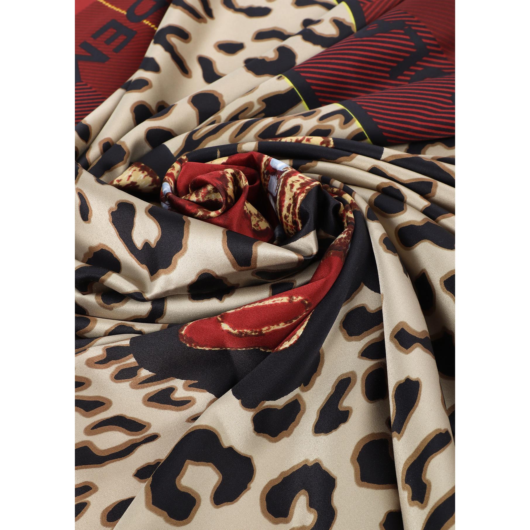 Foulard stampa animale e tartan