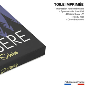 Tableau ski à val d'isère Toile imprimée