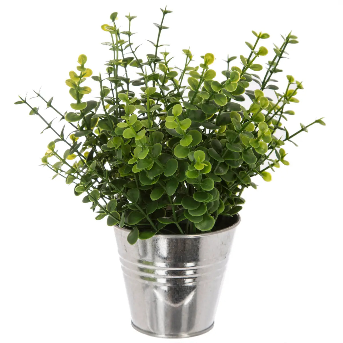 Plante artificielle - pot en métal - H25 cm