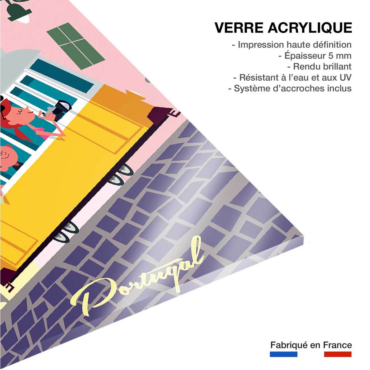 Tableau un week end à lisbonne Tableau plexiglas