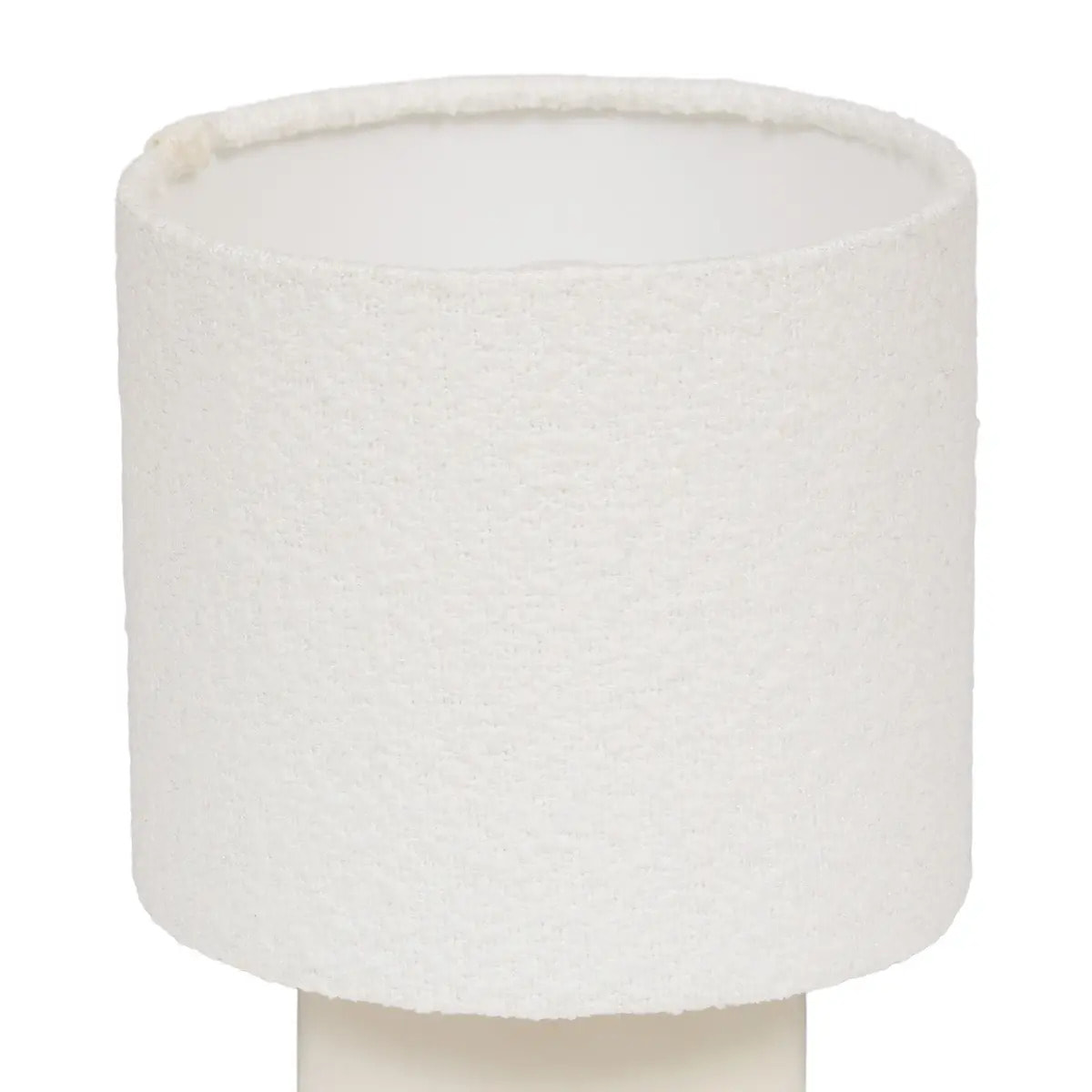 Lampe Kelia cylindrique H.23cm blanc