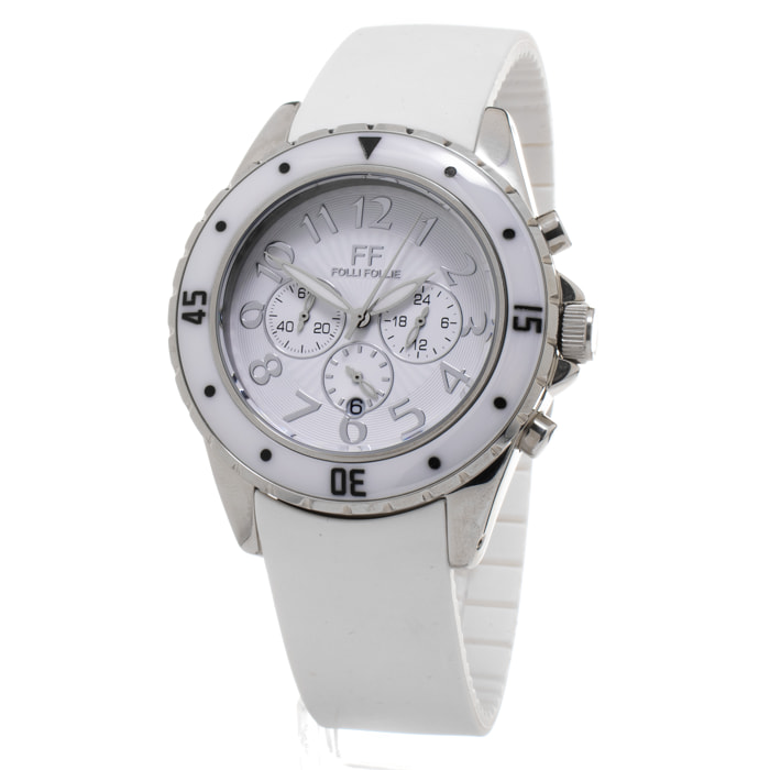 Reloj Folli Follie WF8T031ZEW Mujer Analogico Cuarzo con Correa de Silicona