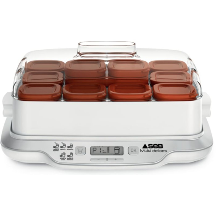 Yaourtière et fromagère SEB YG661A00 Multidélices Express 12 pots