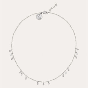 Collana Mini Drop Charms in Acciaio