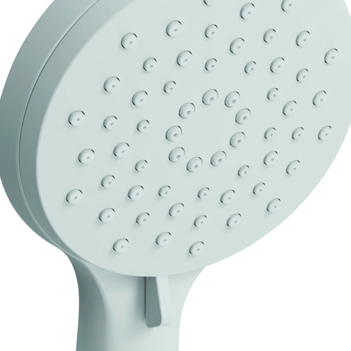 Pommeau de douche MSV Ezio Blanc matt – 3 fonctions – Économie d'eau 69 % – Ø 100 mm