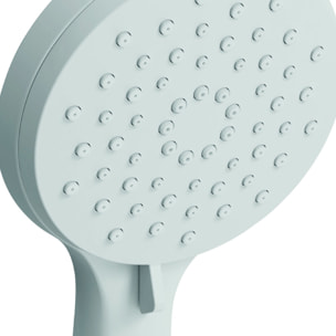 Pommeau de douche MSV Ezio Blanc matt – 3 fonctions – Économie d'eau 69 % – Ø 100 mm