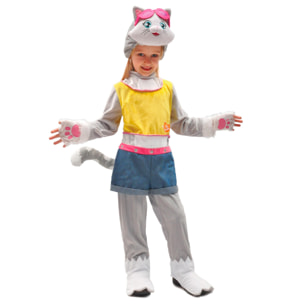 Costume Completo Milady Gattina 44 Gatti Cats Bambina