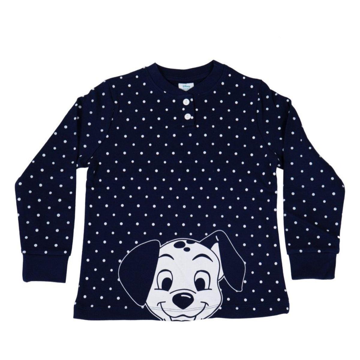 Pigiama Lungo stampa pois Disney Dalmata Blu Lei Disney Multicolor