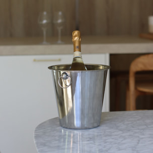 Seau à champagne en inox 22cm