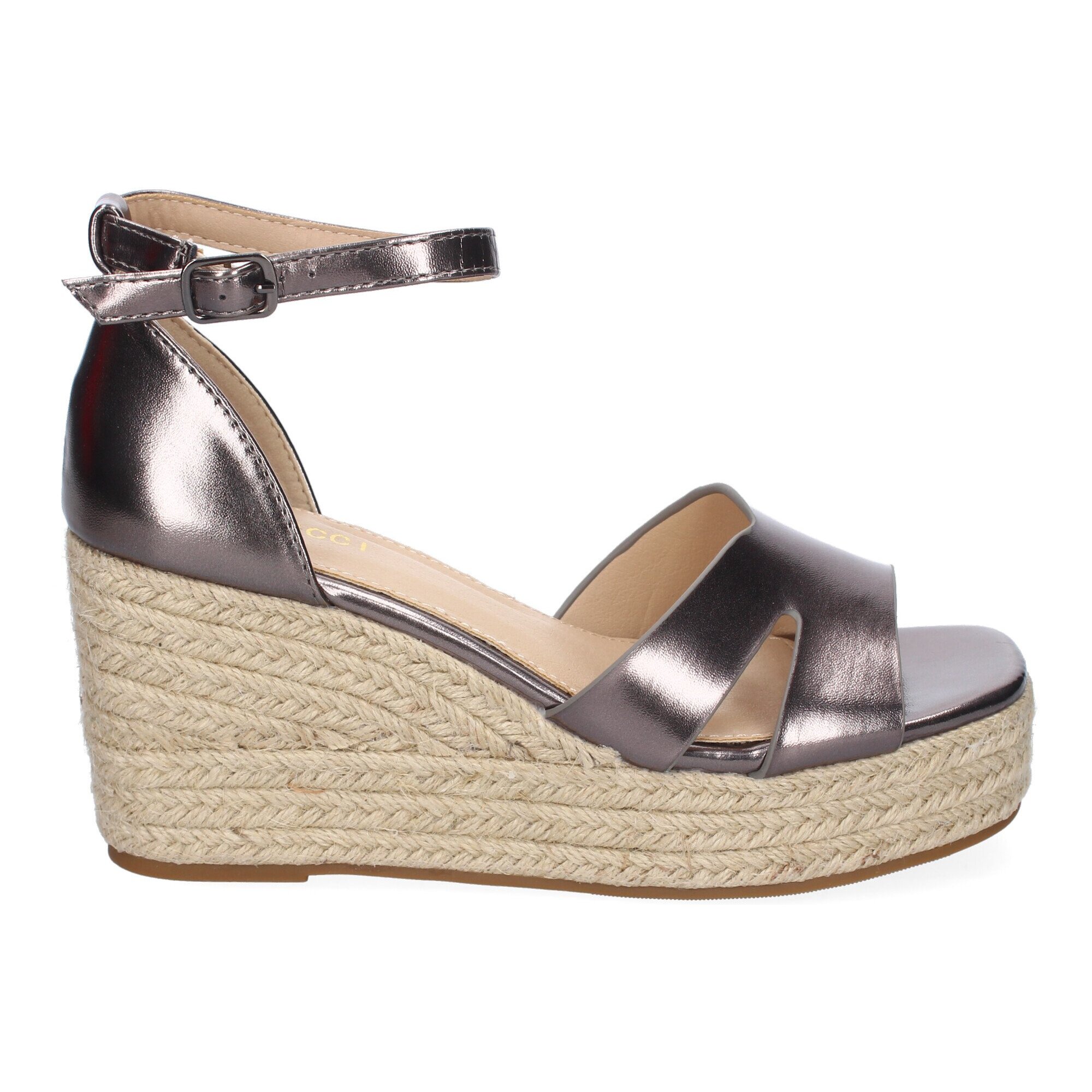 Sandalia de Cuña de Yute para Mujer, Comodo y Elegante, Diseño Moderno