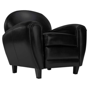 Fauteuil Club noir