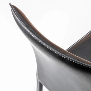 Chaise Milano noire Kare Design