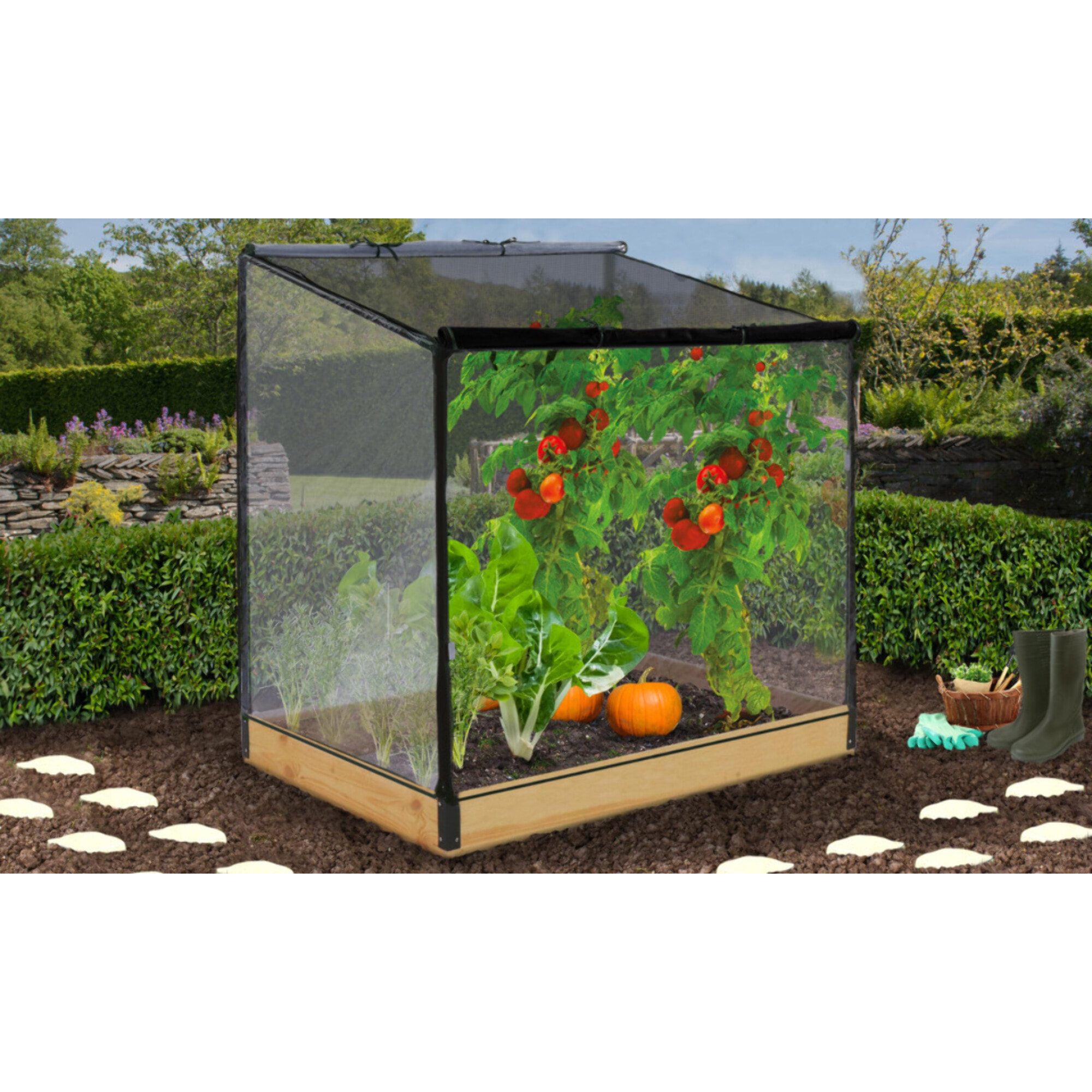 Serre de potager Aroma XXL bois