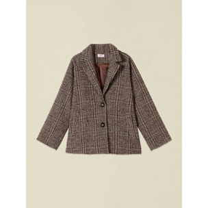 Oltre - Cappotto corto misto lana - Marrone