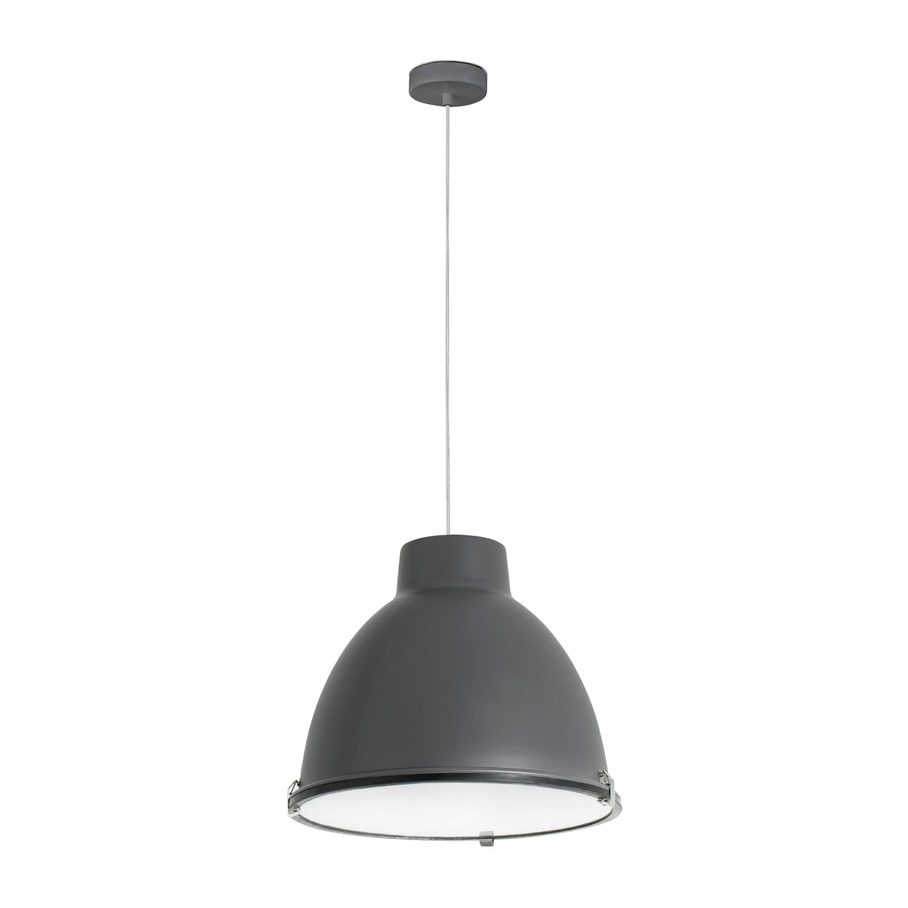 CHARLOTTE Lampe suspension gris foncé