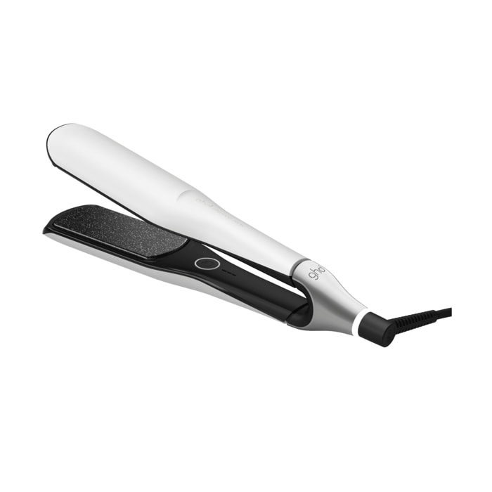Plancha de pelo con placas anchas ghd chronos max blanca