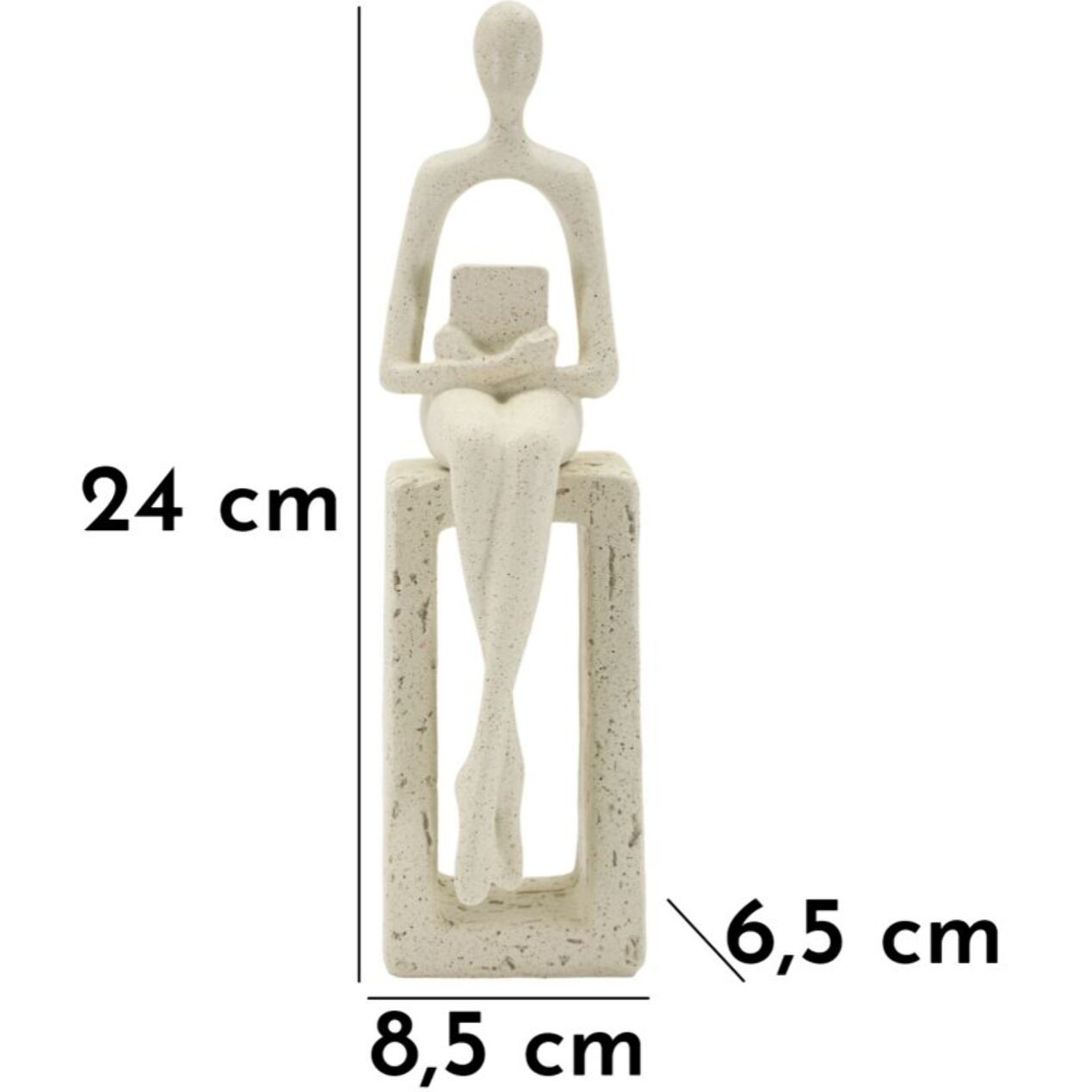 STATUETTA SINGLE STONS CM 8,5X6,5X24