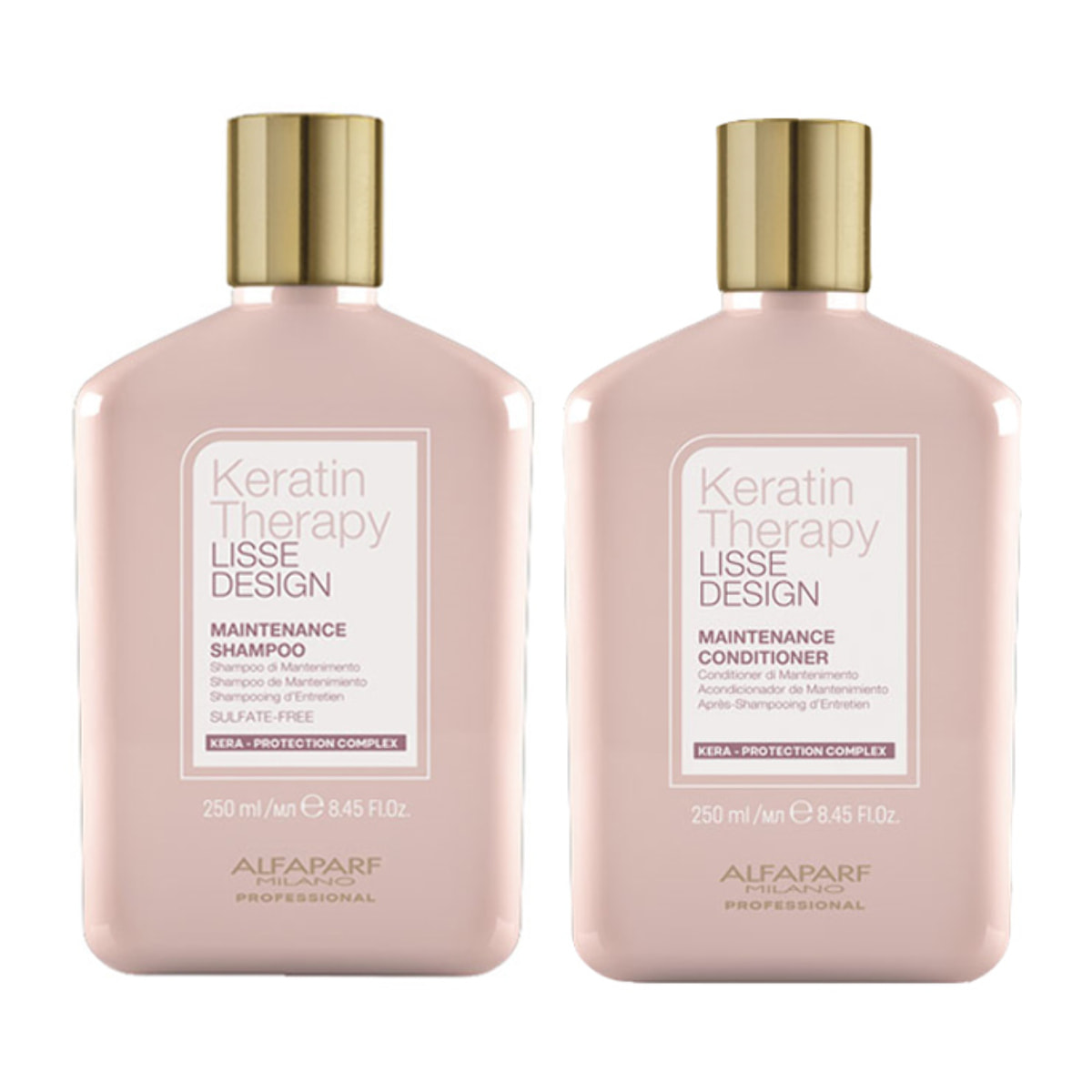 ALFAPARF MILANO Kit Keratin Therapy Lisse Design Shampoo 250ml + Conditioner 250ml