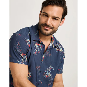 Camisa Manga Corta Azul Marino - Chofy