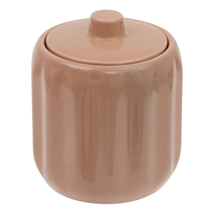 Pot à coton Colorama en céramique D.12,5cm rose