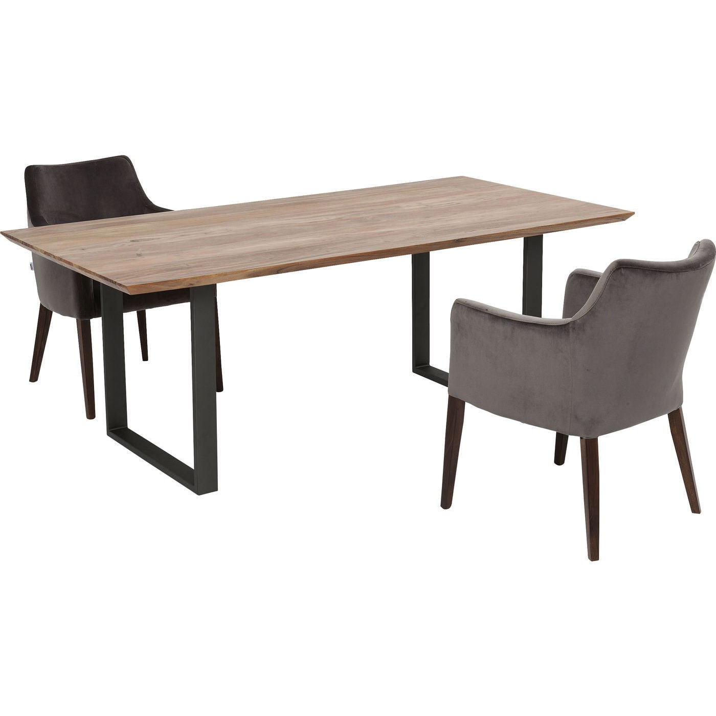 Table Symphony acacia acier Kare Design