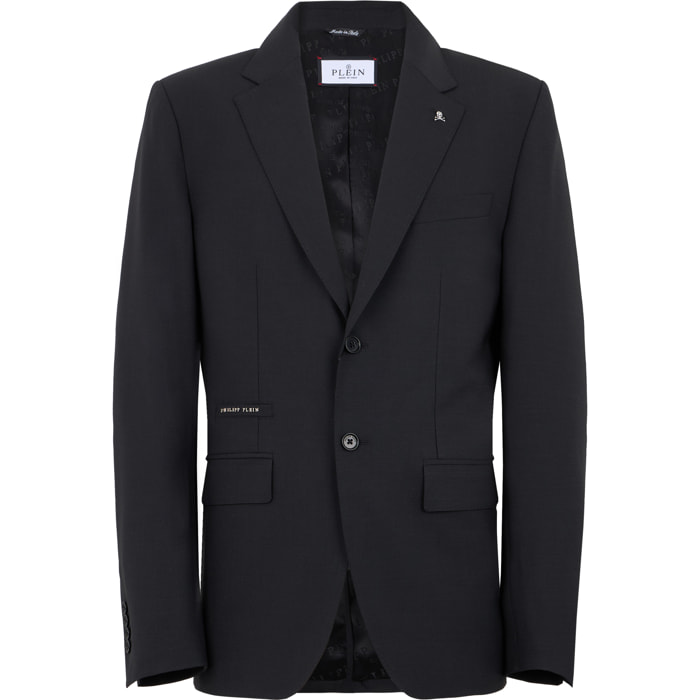 PHILIPP PLEIN Regular Fit Blazer Skull Strass