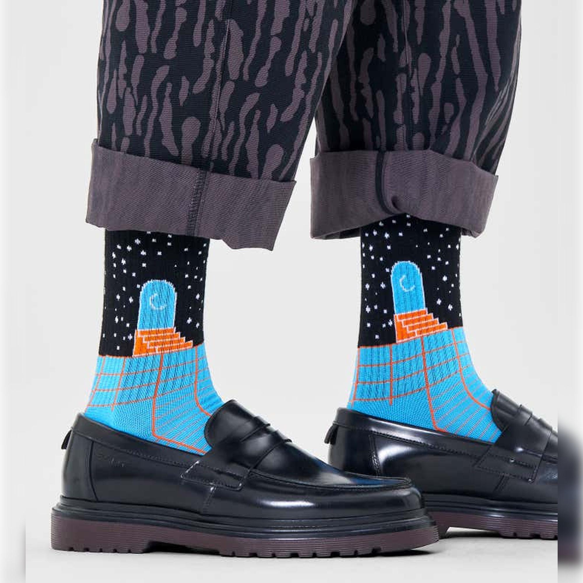 Calcetines future unknown 3/4 crew Happysocks