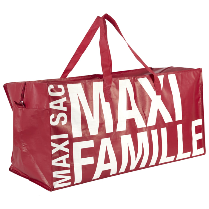 Sac Shopping - JE CHERCHE UNE IDEE - Multiusages - Rouge et Blanc