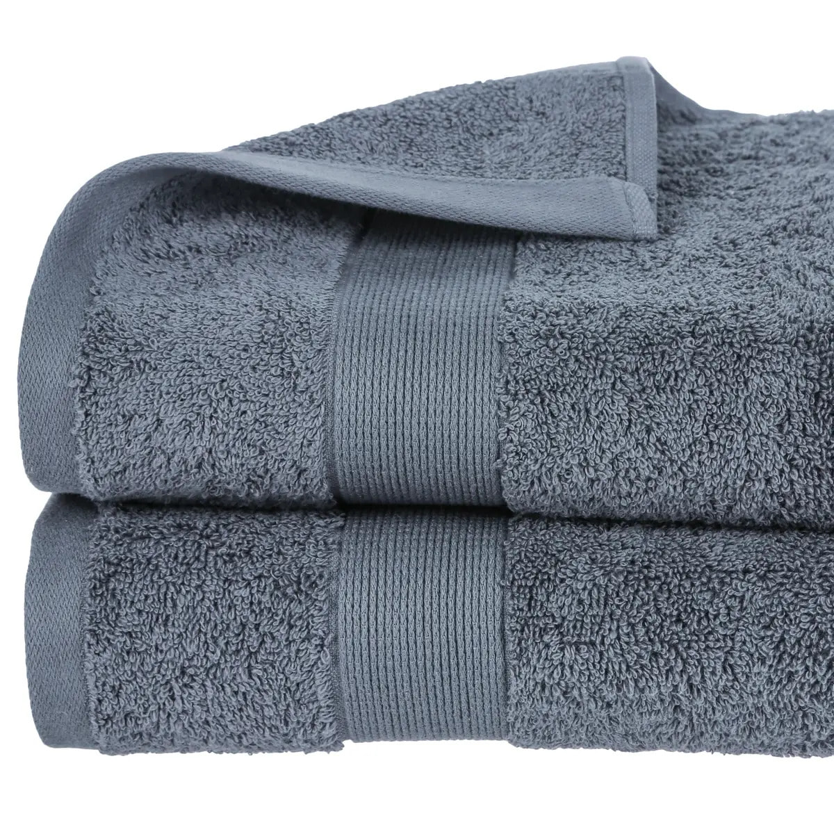 Drap de douche "Essentiel" coton gris 70x130cm
