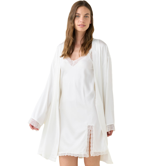 Vestaglia kimono donna estiva in raso articolo bride. Noidinotte