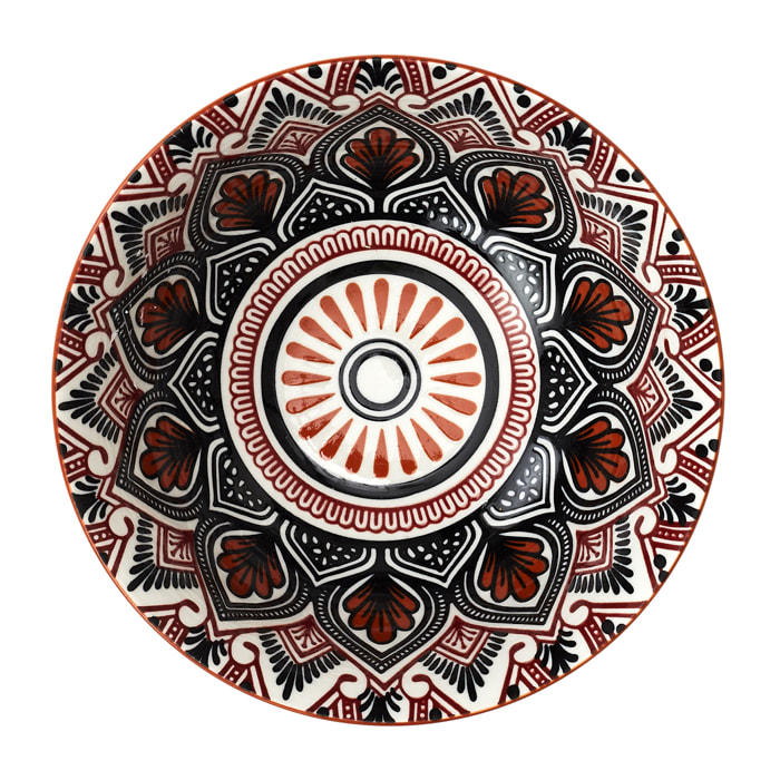 Coupelle Mandala Orange D15cm8