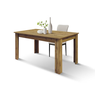 Tavolo ZAGABRIA in legno, finitura rovere rustico, allungabile 120x80 cm - 160x80 cm