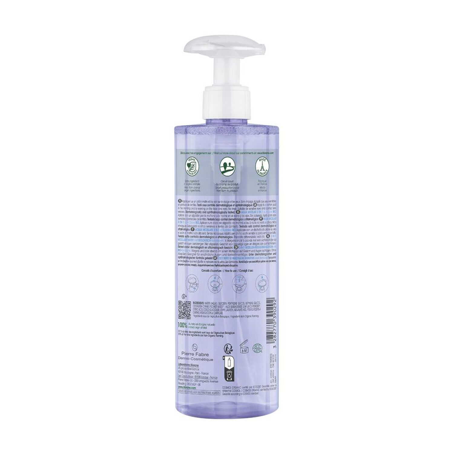 Bleuet Bio - Eau Micellaire 3-en-1 - Visage, Yeux