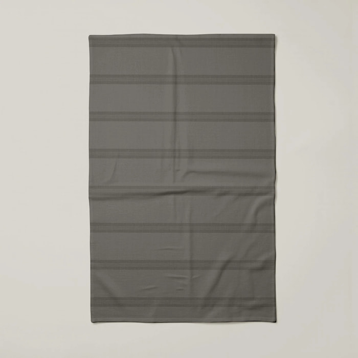 Lot de 2 torchons de cuisine 100% coton Nua Marron foncÃ©