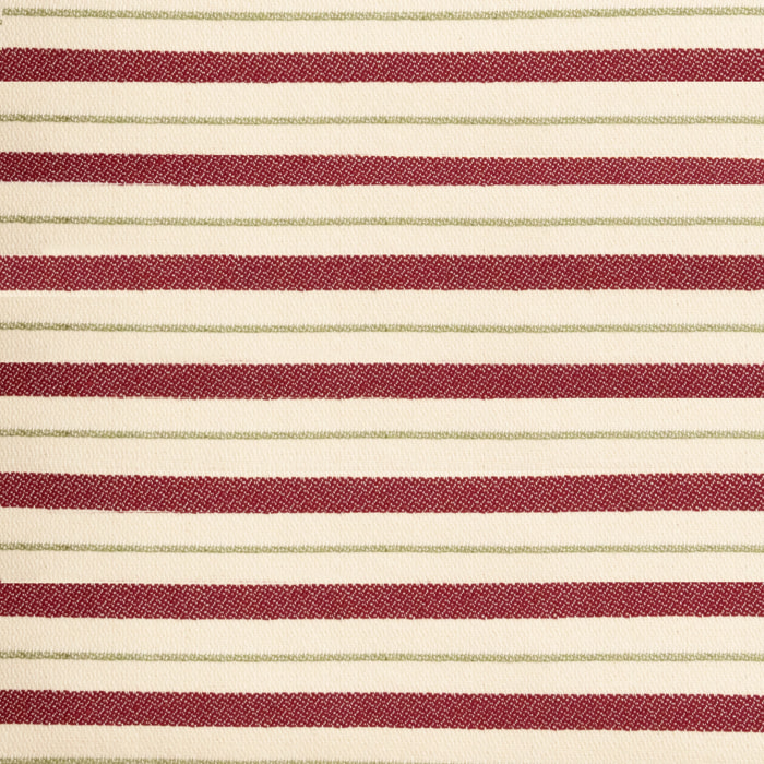 Housse de coussin jacquard 30x50 cm Rayures Cerises