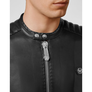 PHILIPP PLEIN Giacca da Moto in pelle ICONIC PLEIN