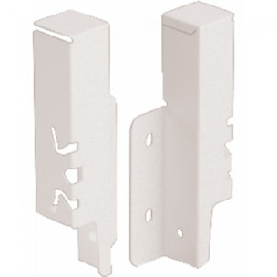 Set raccord HETTICH ArciTech pour paroi arrière blanc - 126 mm - 9149280