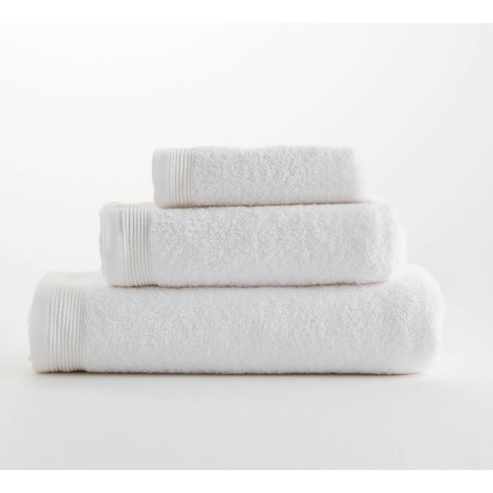 Set de 3 serviettes en coton 450 gr/m2 couleur Blanc
