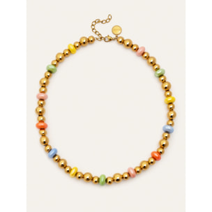 Collana Color Bomb Acciao Placcato Oro