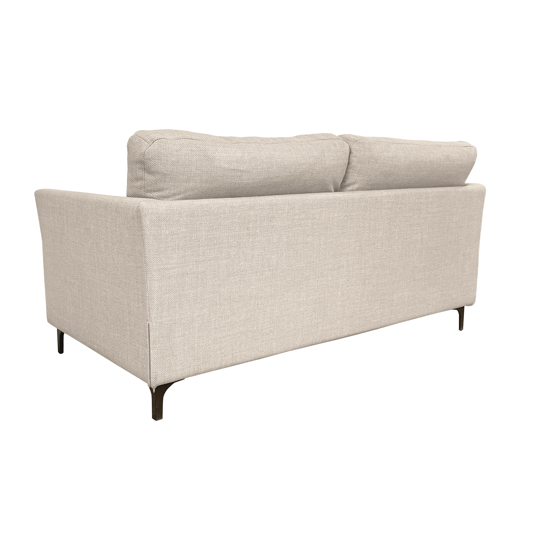 Canapé 3 pl OUESSANT 180 cm fixe tissu Beige - 100% déhoussable - Fab. France