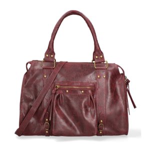 Borsa a spalla da donna - Modello Elara - Vera pelle - 41.0 x 28.0 x 13.0 cm