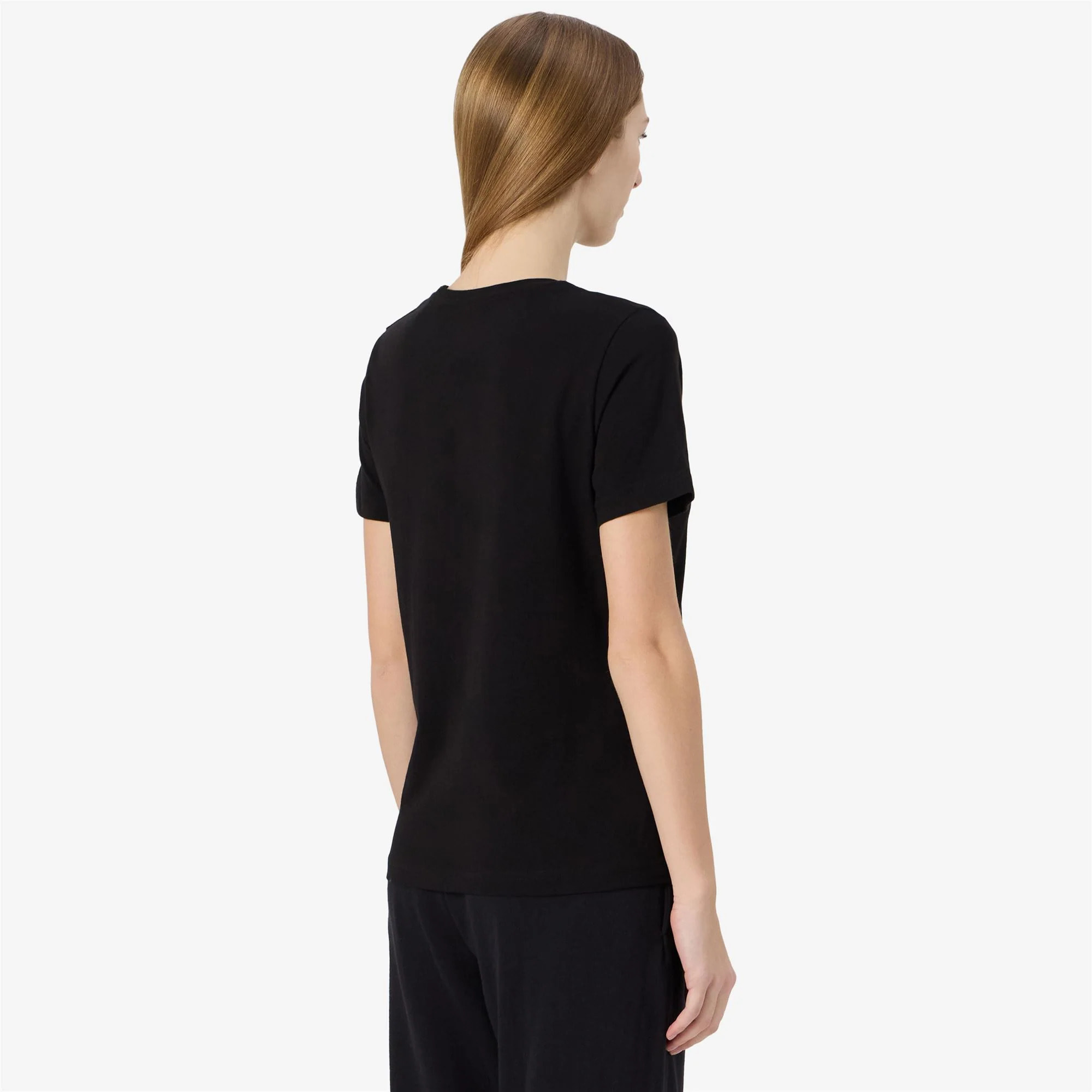 Kappa - T-Shirts & Top Donna Nero - Logo Sylvie