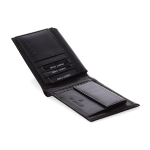 Portafoglio uomo in vera pelle - Modello False - Casual - 12.5 x 10.0 x 2.0 cm
