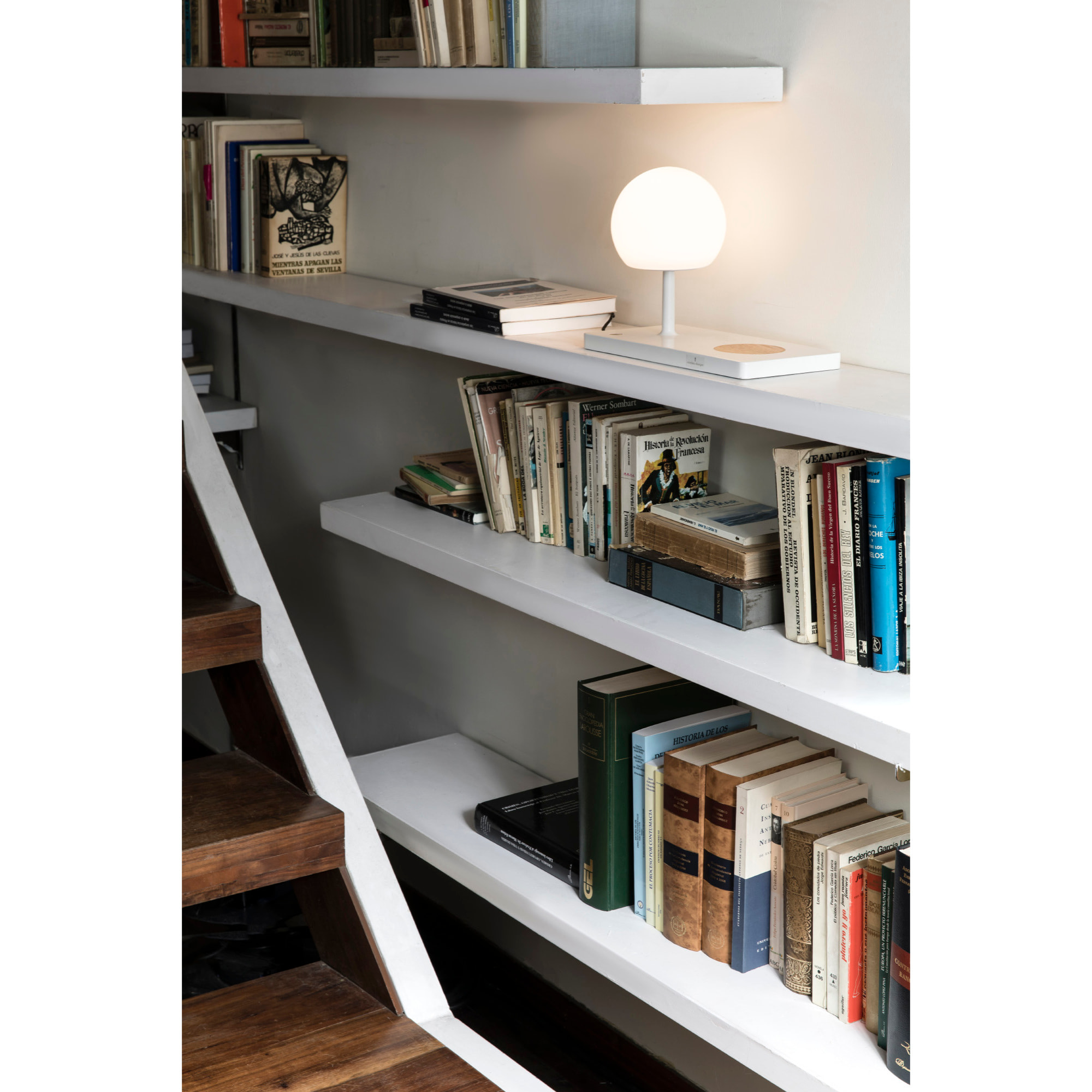 NIKO GLASS Sobremesa blanca