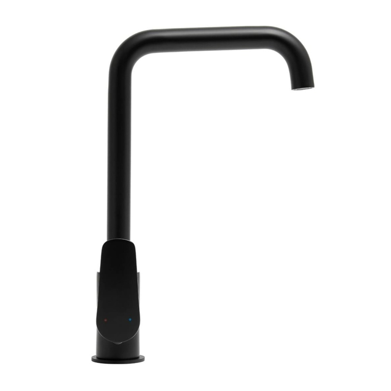 Mélangeur évier Swiss Aqua Technologies Mood avec bras pivotant noir mat SATBSMOOD280LC