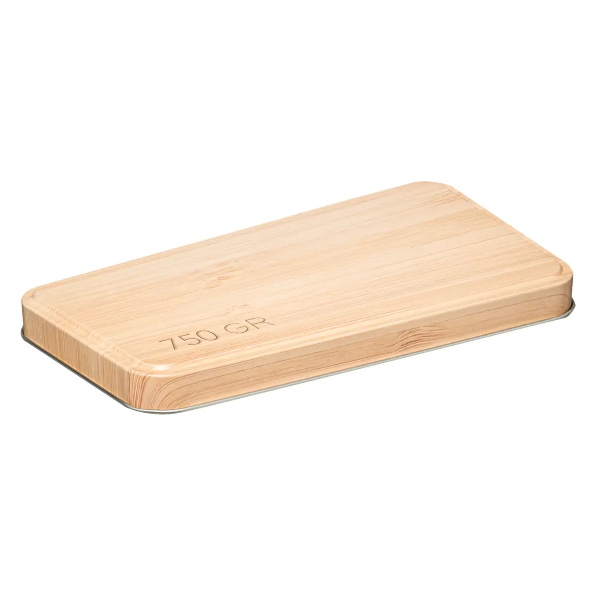 Boîte à céréales 750g métal "Scandinave Nature" blanc